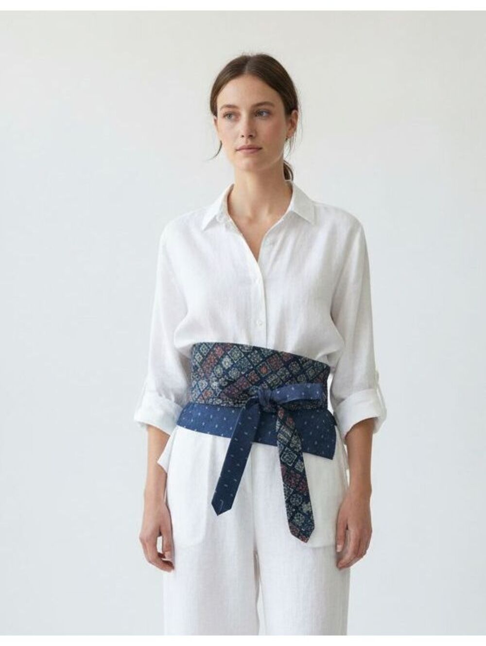 Upcycled Necktie Obi Belt | Handmade Corset Style Belt | One-of-a-Kind | OS